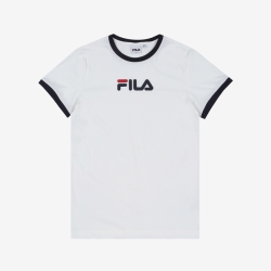 Fila Linear Fit - Naisten Poolopaita - Valkoinen | FI-84418